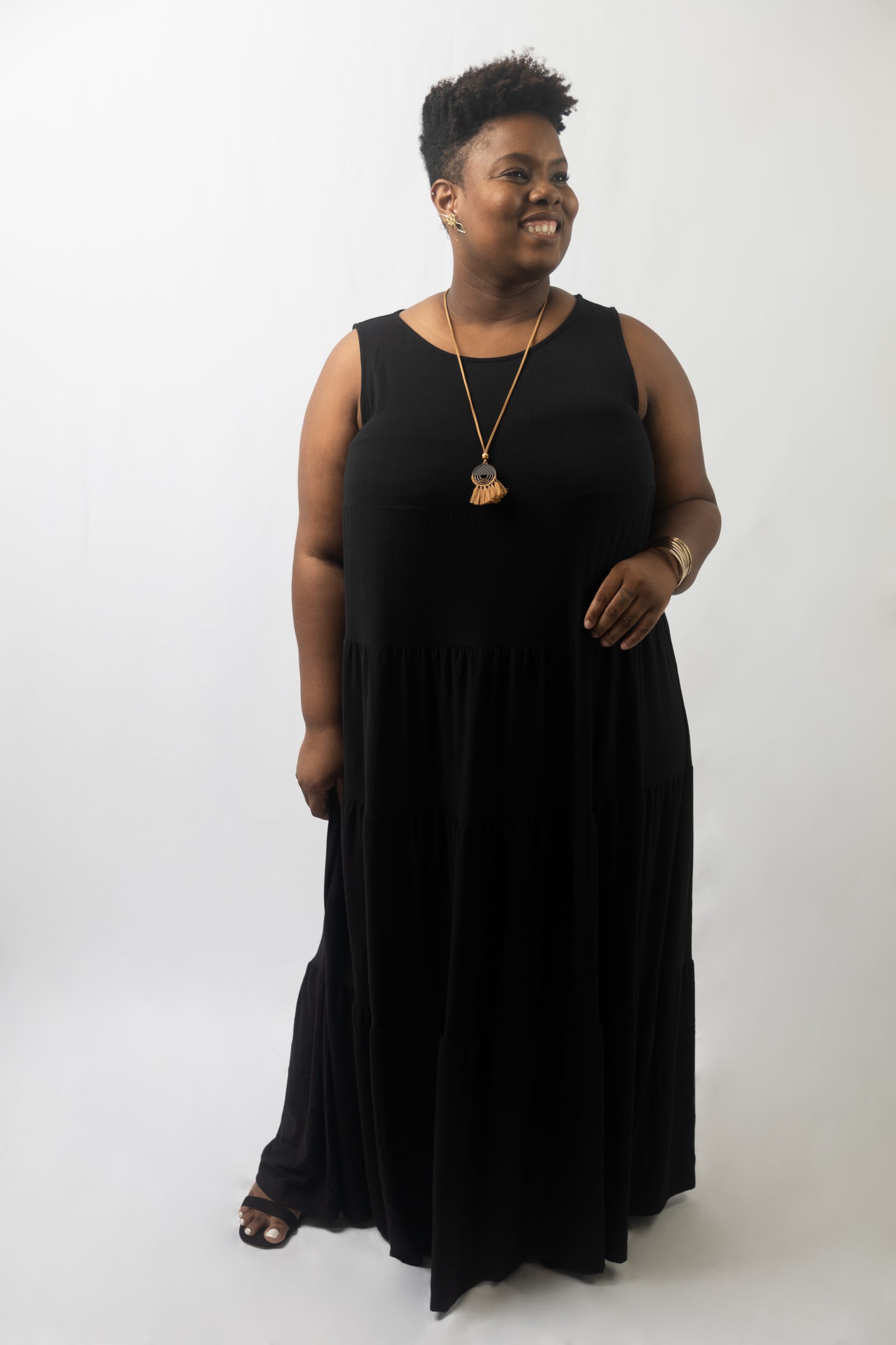 knee length dresses for ladies Plus Size Carlette Bodycon Maxi Dress -Burgundy 2X / Burgundy at Curvy Sense main image 0